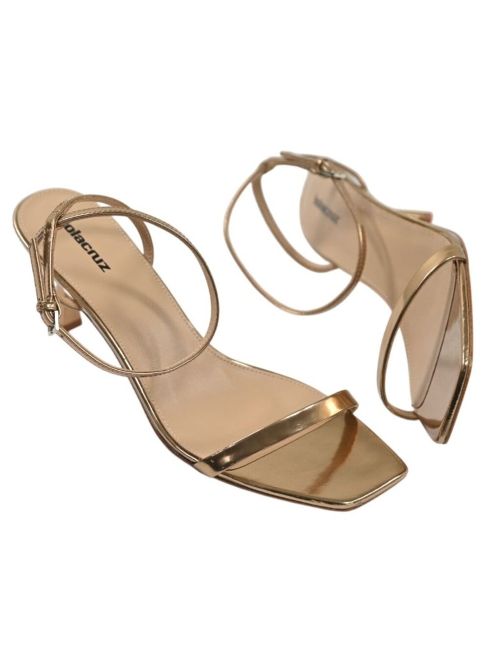 Lola Cruz Cecile 65 Sandals in Gold